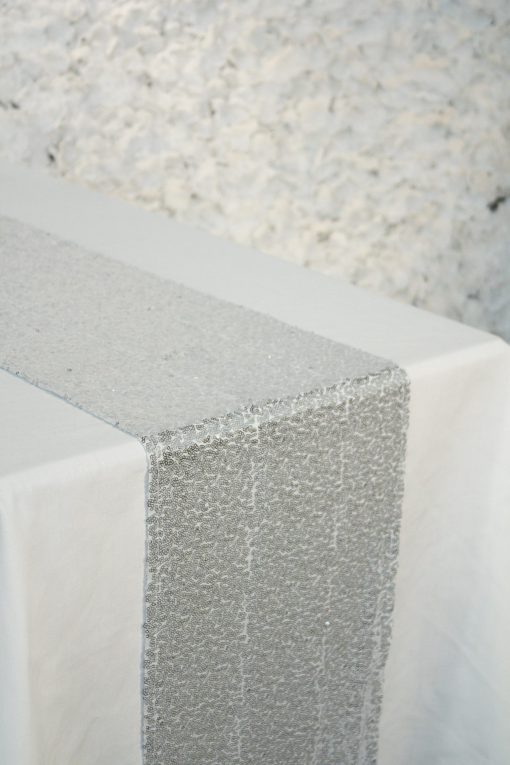 Silver Sequin Runner