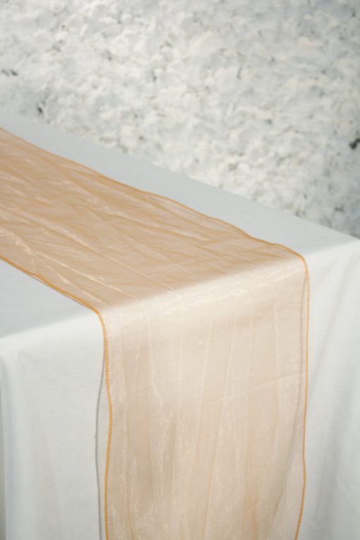 Tangerine Organza Runner