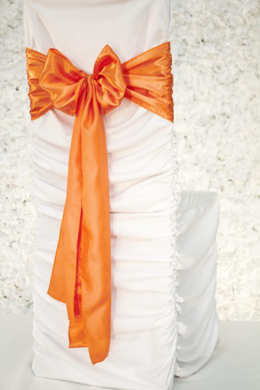 Tangerine Satin Sash