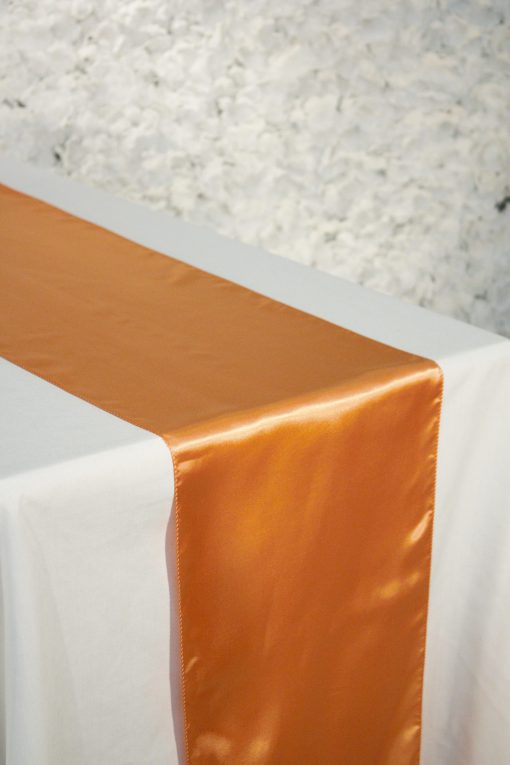 Tangerine Satin Runner