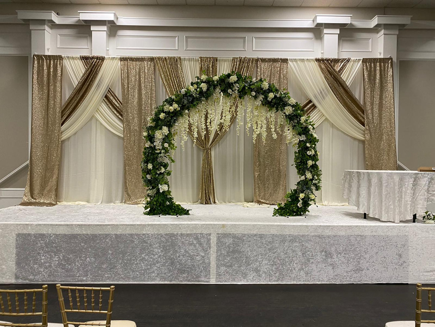 Backdrop with Draping