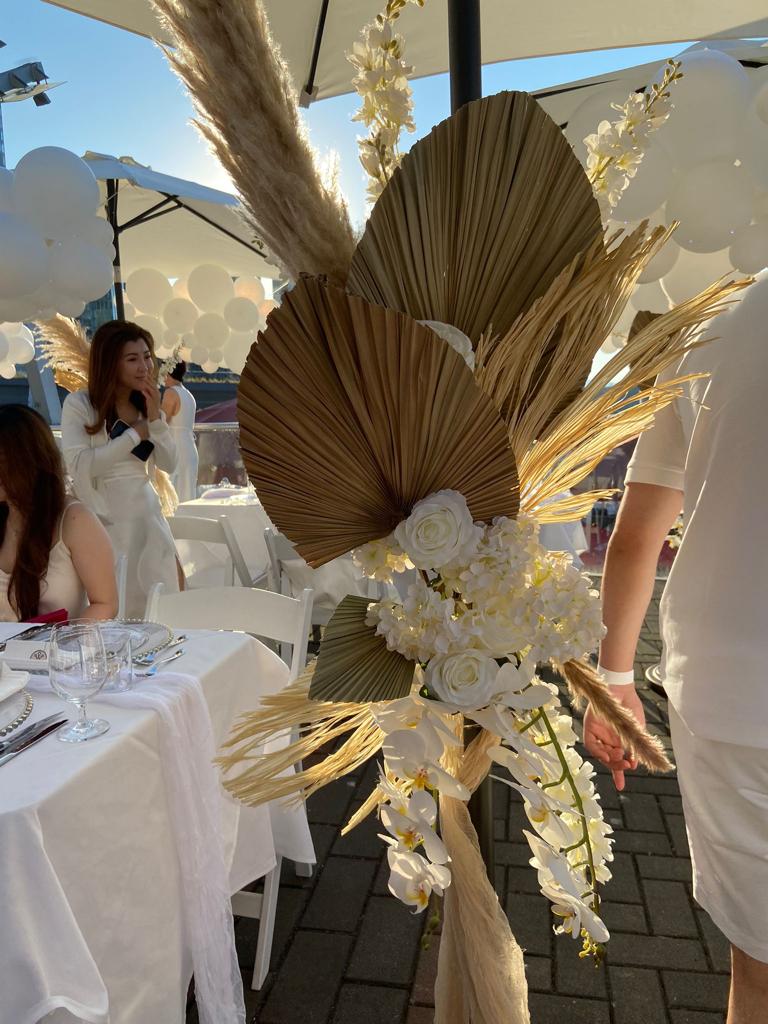 Pampas and Dry Floral Stand Arrangement