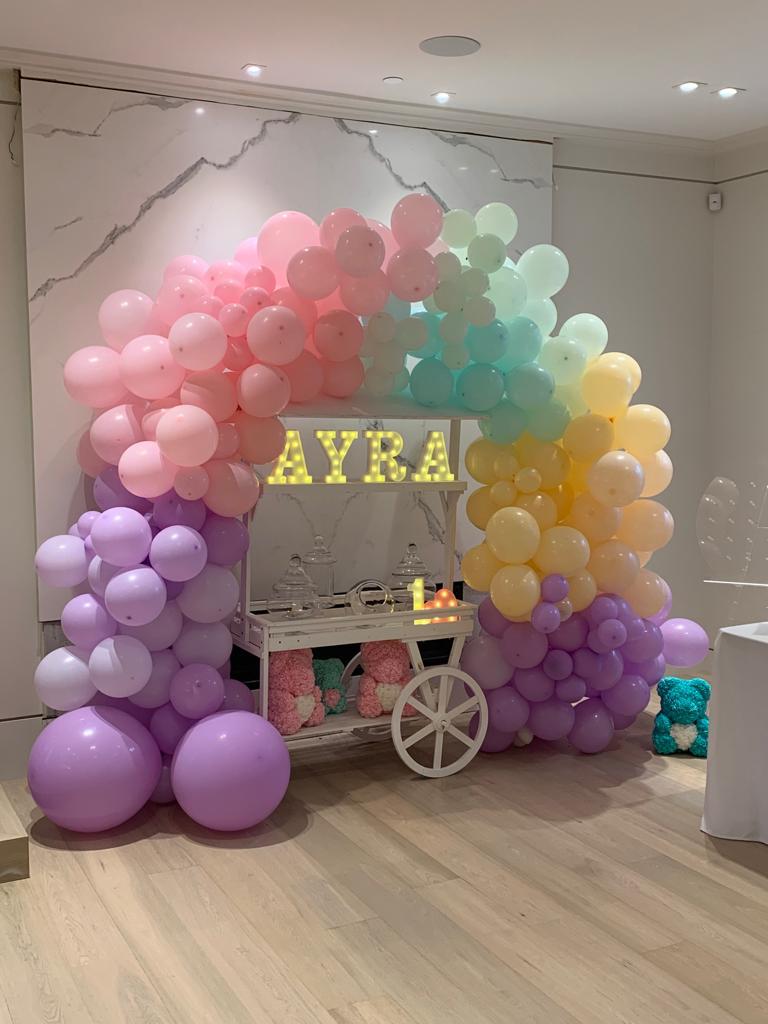 22cm Marquee Letters with Lights at a Birthday Party with Balloon Decoration