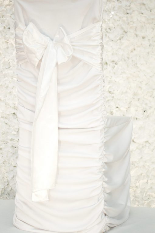 White Satin Sash