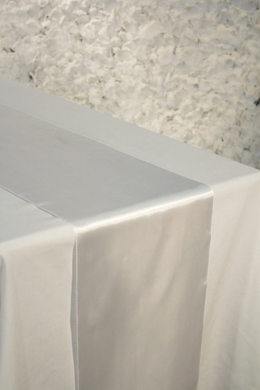 White Satin Runner