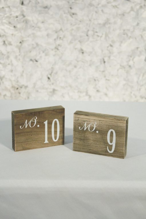Wooden Table Numbers