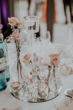 12'' Round Mirror Centerpiece