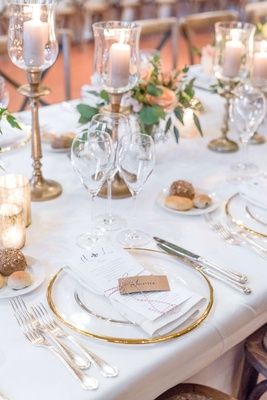 Gold Rim Glass Charger Plate