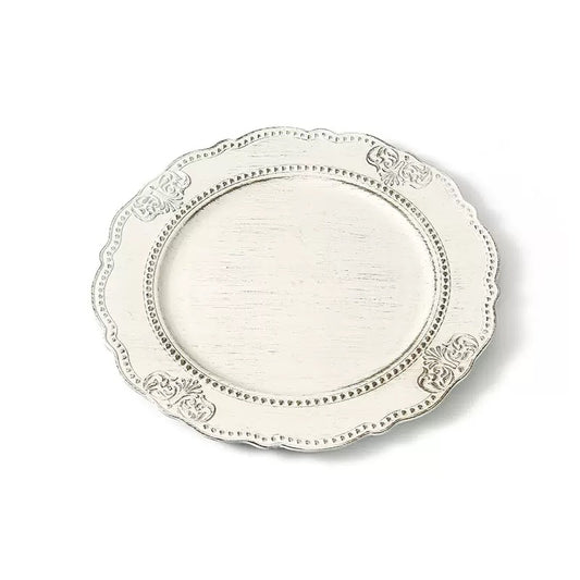 Ivory Vintage Charger Plate