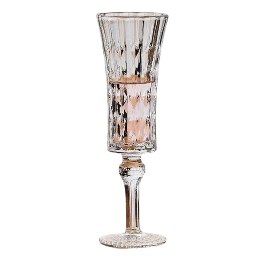 Crystal Cut Champagne Flute