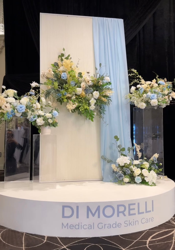 White Ripple Rectangle Backdrop – AOD Luxury Events