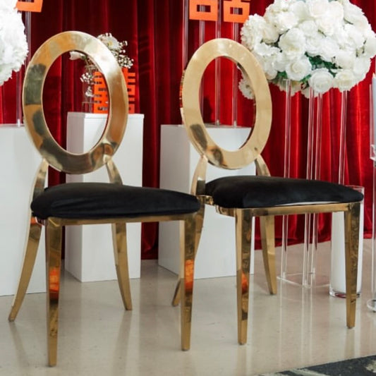 Black and Gold Dior Chair