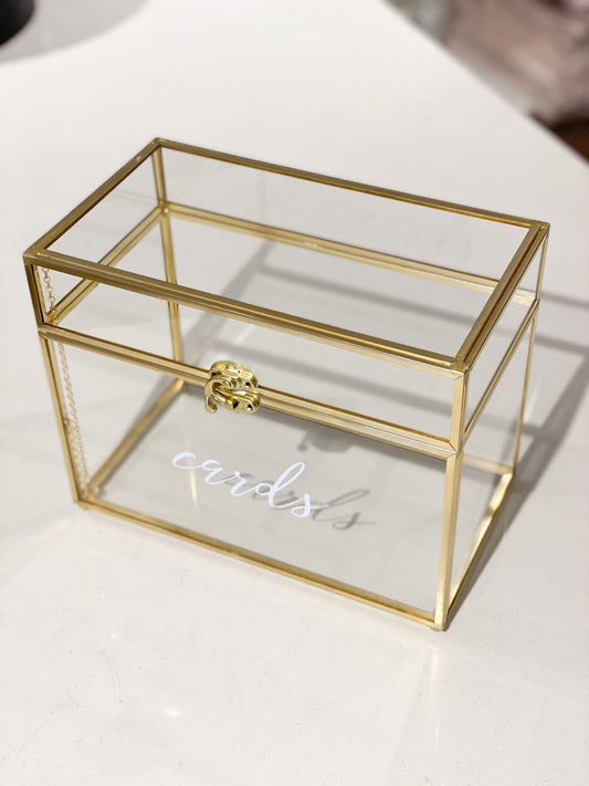 Gold and Glass Card Box