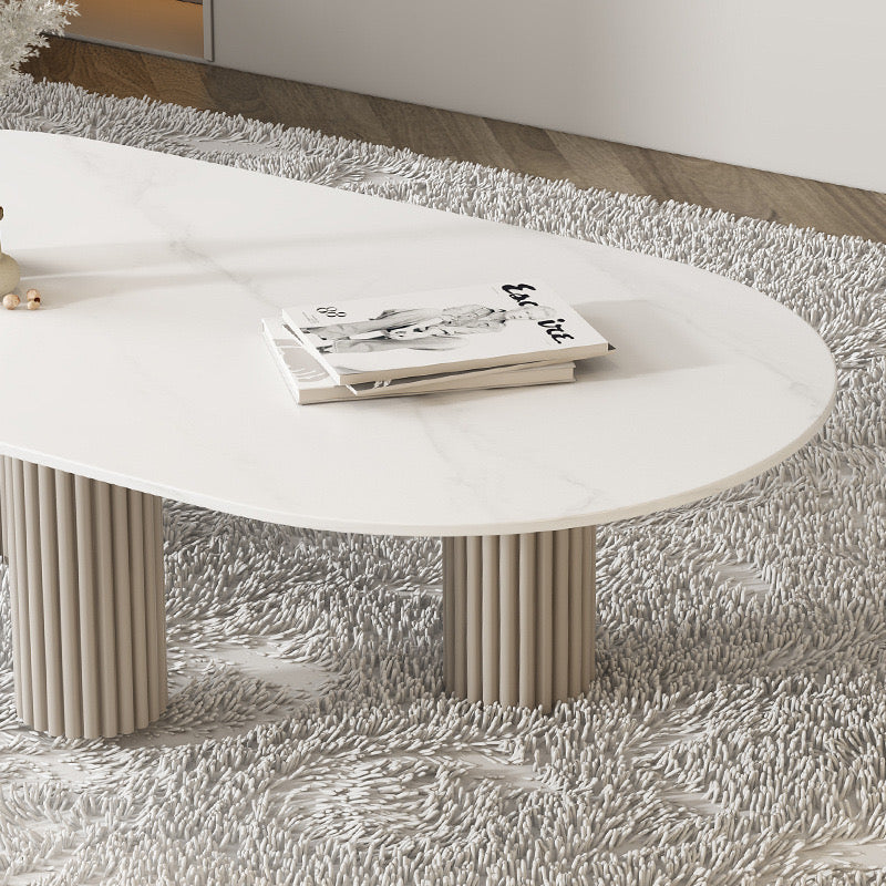 White Nordic Oval Table