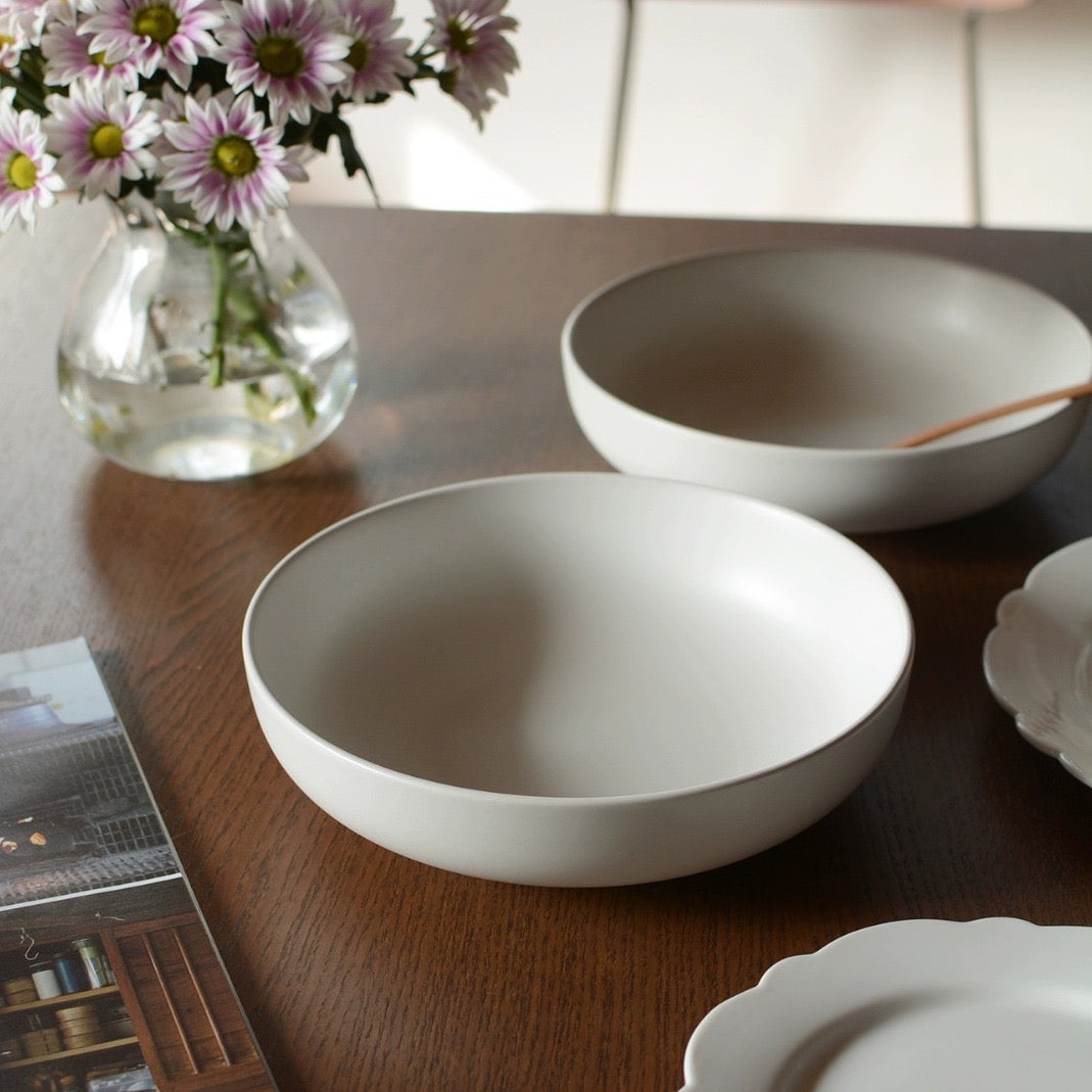 Stone White Coupe Bowl 8”