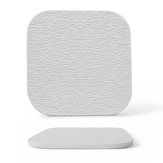 White Square Stone Serving Plate 12.5”