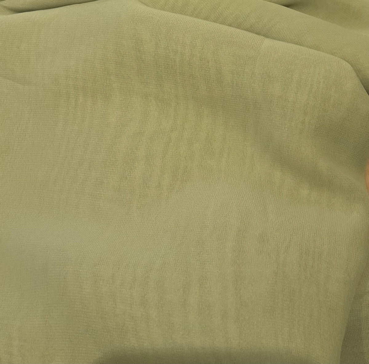 Olive Green Chiffon Drape