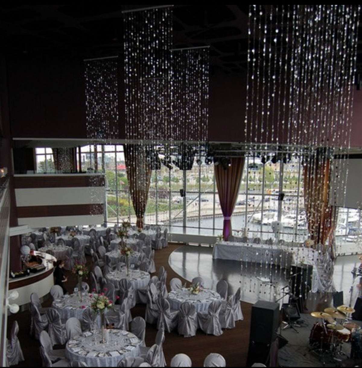 Crystal Rain Curtain Panel (3 ft x 12 ft)