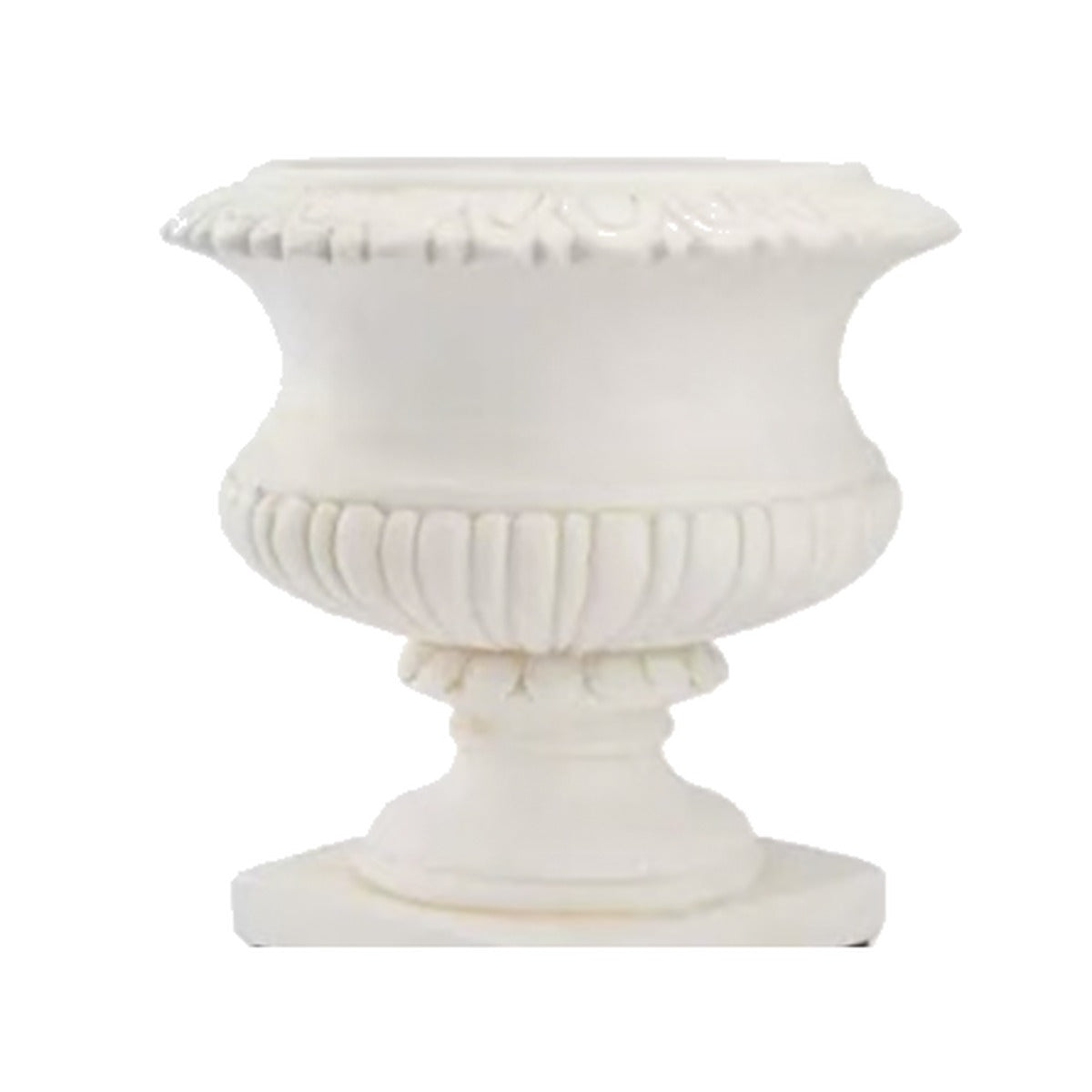 Small White Roman Urn Vase