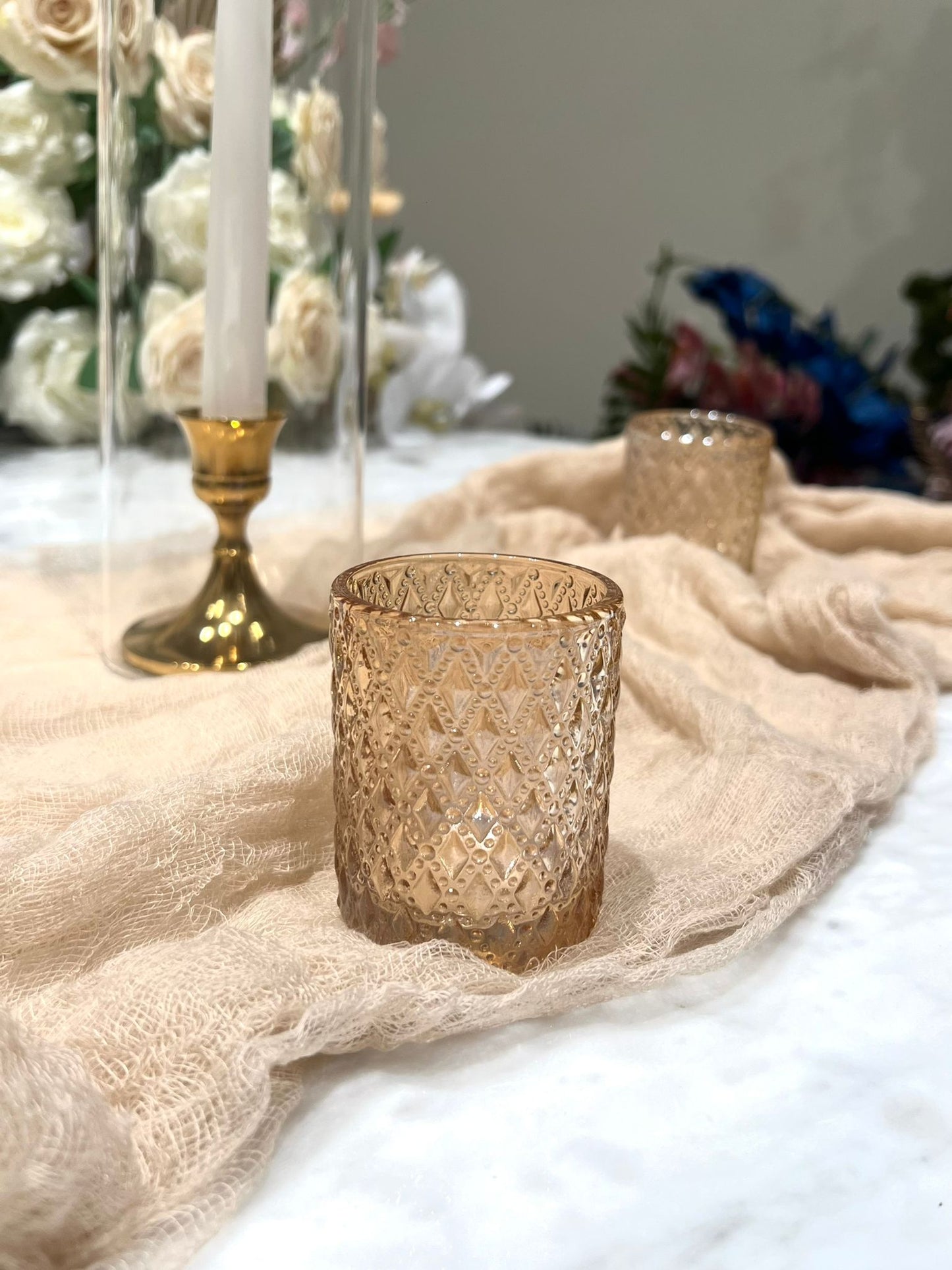 Luxe Gold Votive Candle Holder