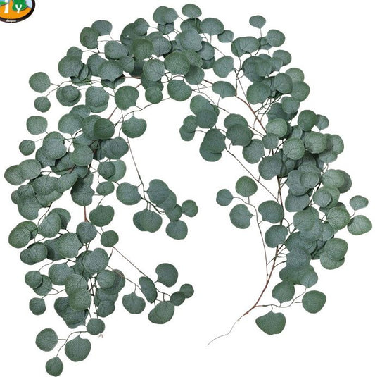 Silk Silver Dollar Eucalyptus Garland