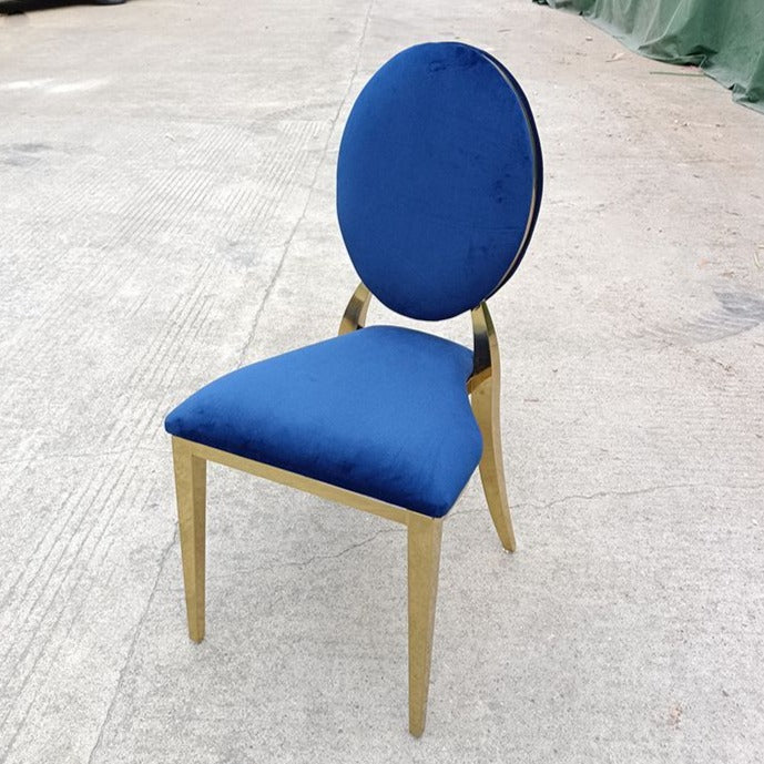 Royal Blue and Gold Dior Chair