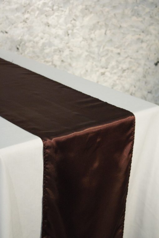 Chocolate Satin Runner