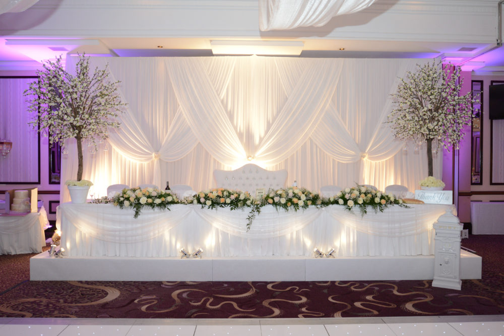 Elegant Backdrop with Draping