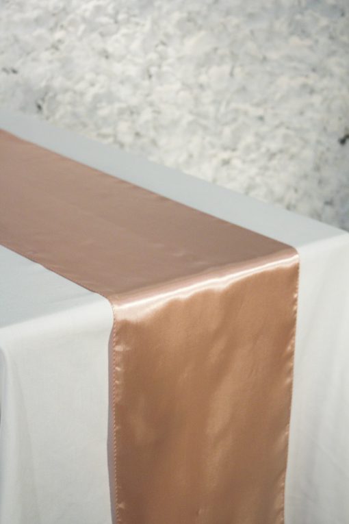 Dusty Pink Satin Runner