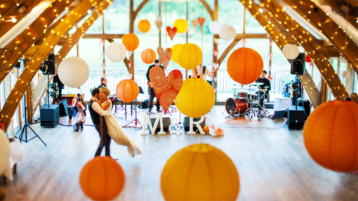 Orange Paper Lanterns aod luxury events