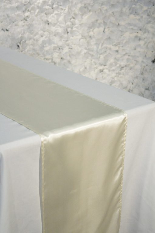 Ivory Satin Runner