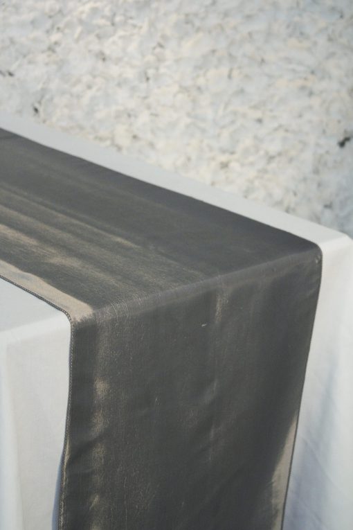 Pewter Satin Runner