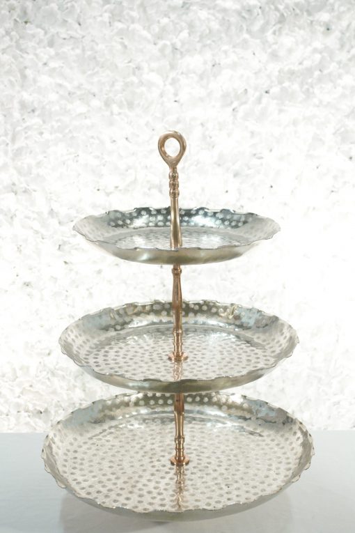 Rose Gold & Silver Cake Stand