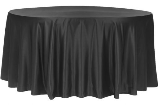 Satin Black Overlay / Tablecloth