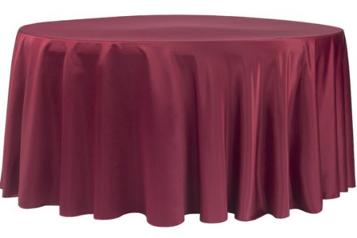 Satin Burgundy Overlay / Tablecloth