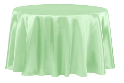 Satin Celadon Green Overlay / Tablecloth