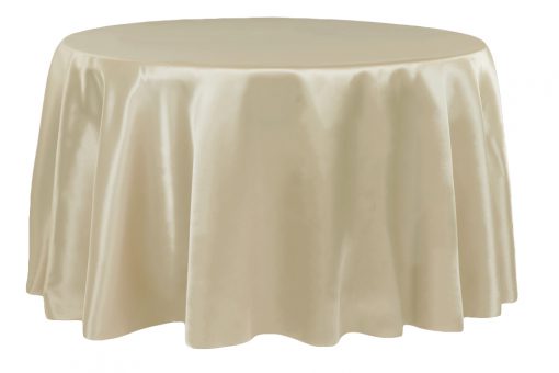 Satin Champagne Overlay / Tablecloth