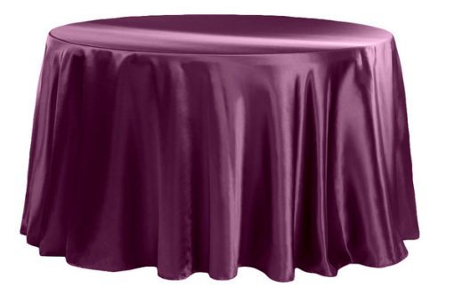 Satin Eggplant Overlay - 90″ x 90″