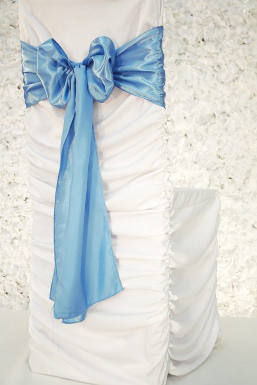 Sky Blue Satin Sash
