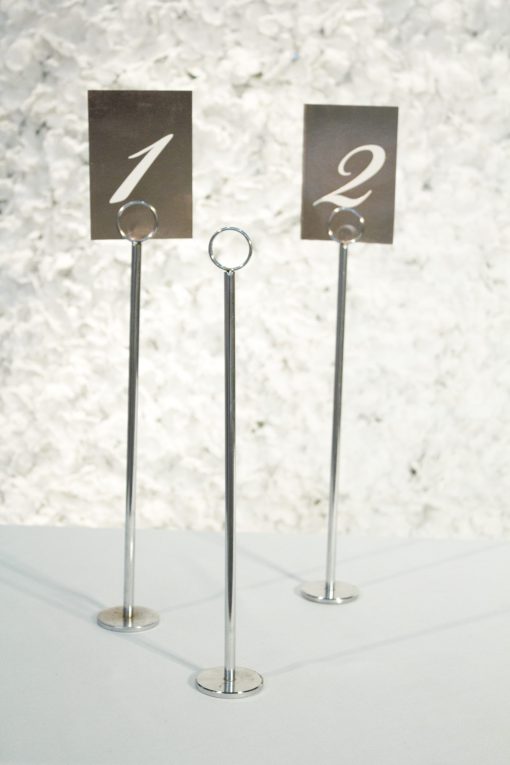 Tall Silver Place Holders