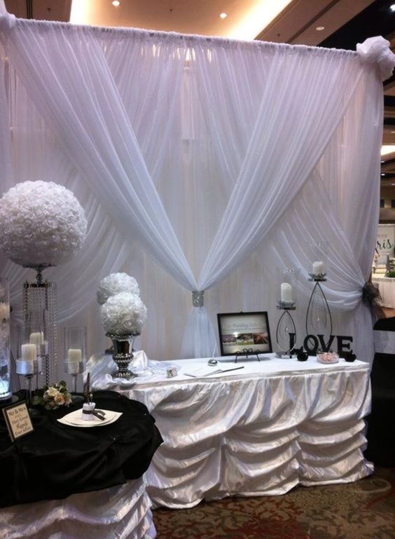 Elegant Backdrop with Draping