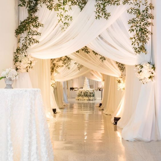 Elegant Entrance Draping - Transform Your Event's Entryway