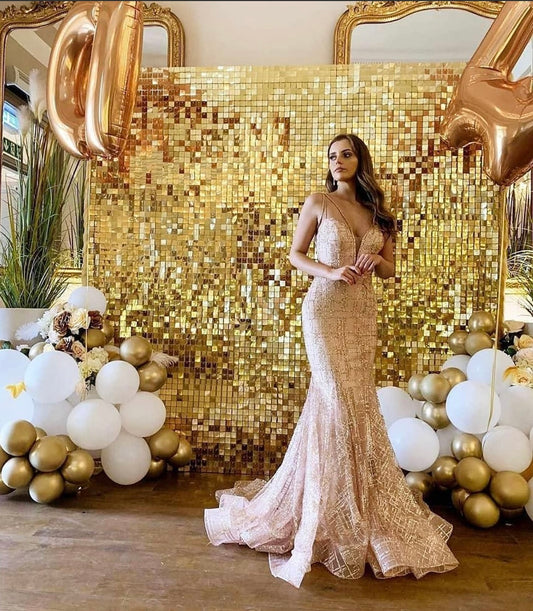 Gold Sequin Shimmer Wall Backdrop
