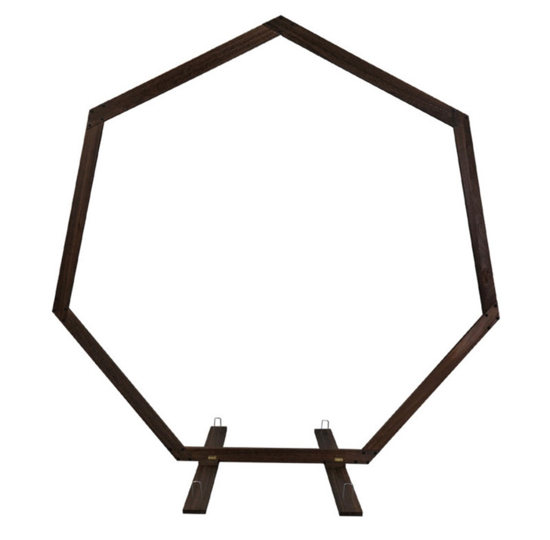 Dark Wooden Hexagon Arch