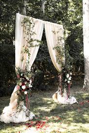 Romantic Arch Draping for an Outdoor Ceremony